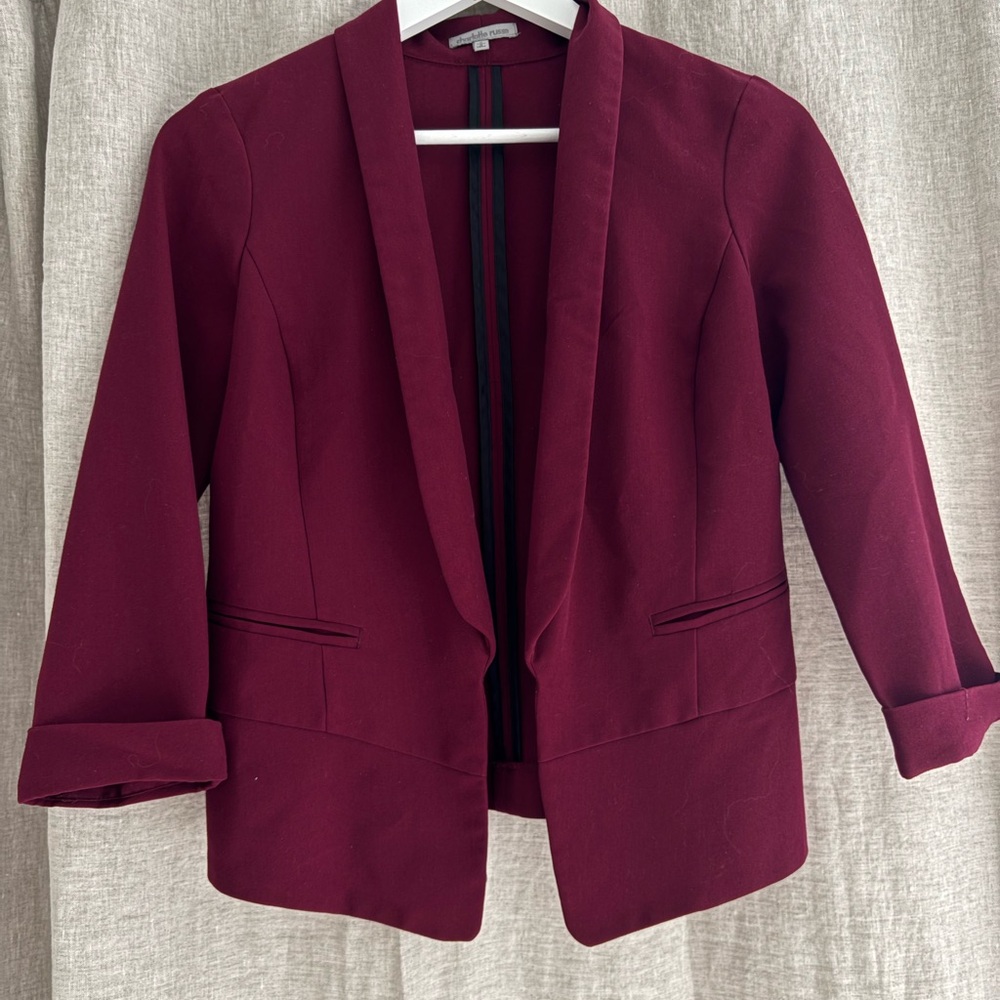 Women's Burgundy Blazer